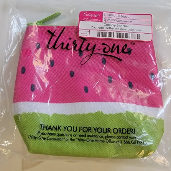 Thirty-one Cool Zip Snacker - Watermelon - Picture 4 of 5